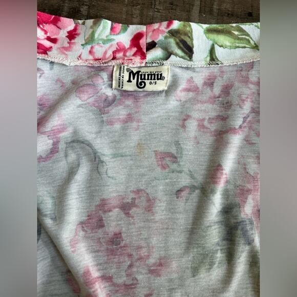 SHOW ME YOUR MUMU PINK FLORAL ROBE SHORT SLEEVE BRIDESMAID ONE SIZE - Picture 7 of 7